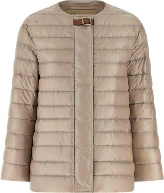 Herno Leather Strap Down Jacket