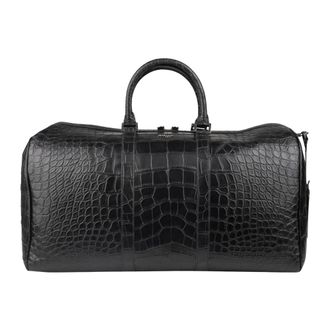 Kiton Reistas - Heren - Weekendtassen - Zwart - ONE Size - Leer - Tassen