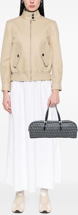 Fendi Pre-owned Womens Zucchino Canvas Handbag - Light Grey Textile - One Size