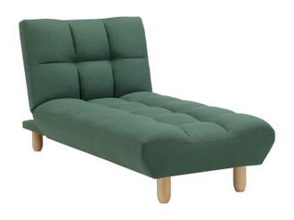 Vente-Unique Div&aacute;n cama de tela verde ESTEBAN