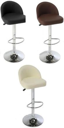 Netfurniture Lombardo Bar Stool Height Adjustable in Red