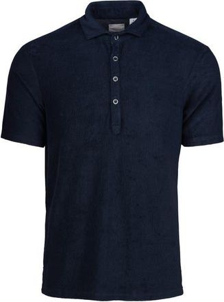 Swims Myrtos Velour Cover-Up Polo in Navy at Nordstrom, Size Xx-Large