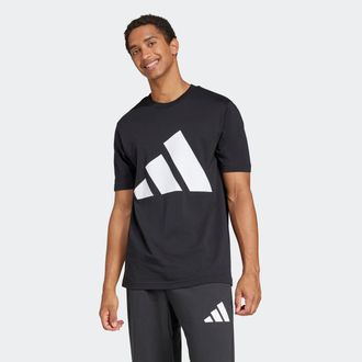 adidas T-Shirt ADIDAS SPORTSWEAR M BL SJ T, Herren, Gr. XXL, schwarz-weiss (schwarz, wei&szlig;), Obermaterial: 100% Baumwolle, normal, Rundhals, Shirts T-Shirt, k