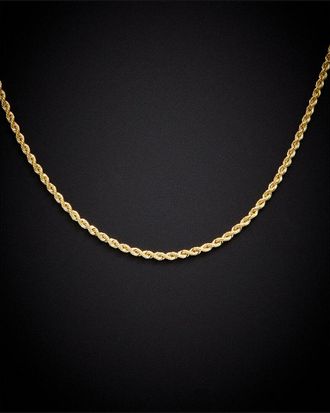 Italian Gold, Inc 14K Italian Gold 1.9Mm Semi-Solid Rope Necklace
