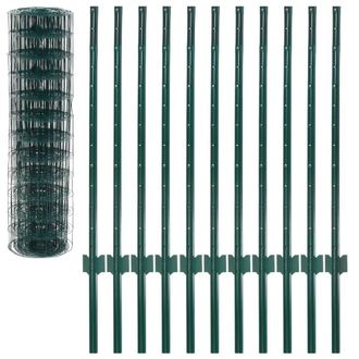 Berkfield Home Durable Euro Fence Steel 20x1 m Green