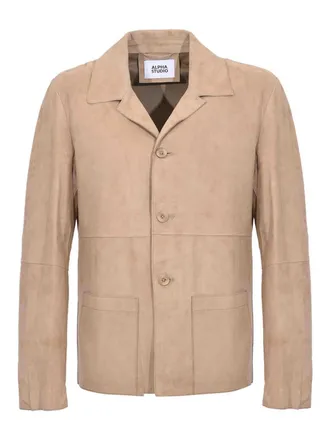 Alpha Studio Suede Leather Jacket