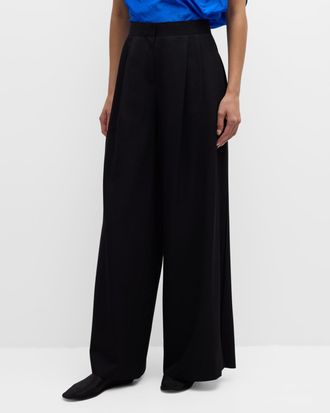 The Row Paras Pleated Wide-Leg Pants