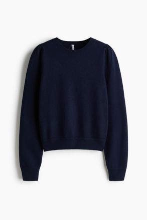 H&M Pullover mit Puffärmeln - Blue