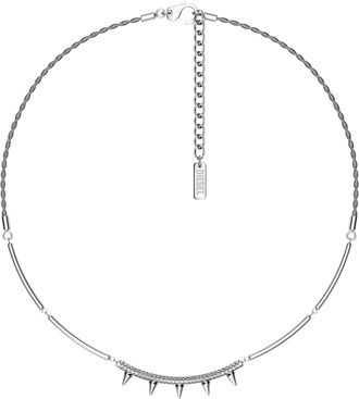 Diesel Stainless Steel Chain Necklace - Necklaces - Unisex - Silver