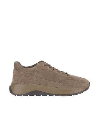 Hogan Brown Hi-Light Suede Sneakers
