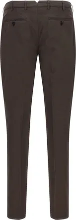 Brunello Cucinelli Cotton Gabardine Trousers - Brown