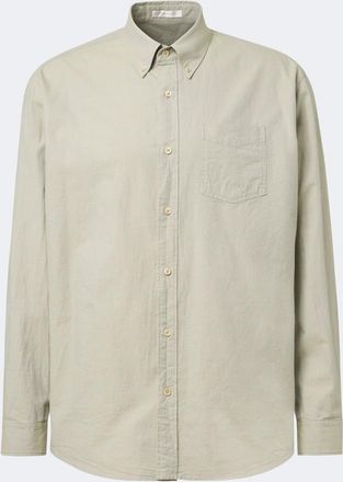 The Row Pompeo cotton chambray shirt