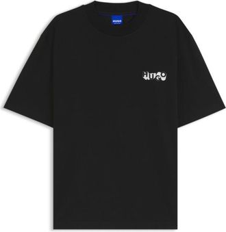 HUGO BOSS Cotton-jersey T-shirt with logo artwork