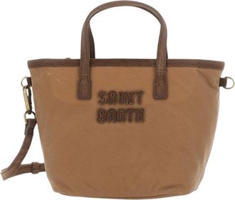 MC2 Saint Barth Mini City Tote Bag with Textured Logo Detail
