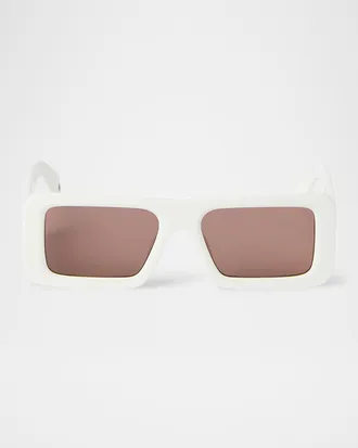 Off-white Men & apos;s Troy Acetate Rectangle Sunglasses