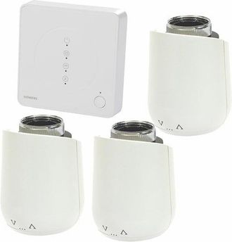 SIEMENS Pack Connected Home : Hub + 3 T&ecirc;tes Thermostatiques Siemens Pack5