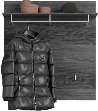 Inosign Garderobenpaneel »SIENA, Breite 90 cm, 3 Haken, 1 Kleiderstange, 1 Ablageboden« 1 Stk. tlg. Paneel, Wandbpaneel, Garderobe, Wandgarderobe
