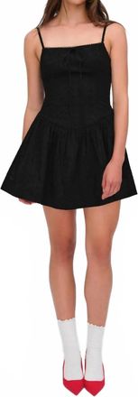 For Love & Lemons Beau Mini Dress In Black