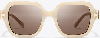 Tory Burch Womens Eleanor Square Sunglasses, One Size