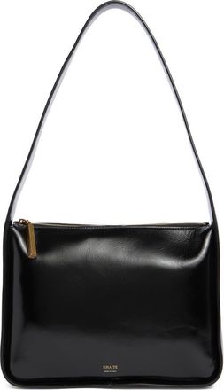 Khaite Lori Squared Leather Shoulder Bag in 200 Black at Nordstrom