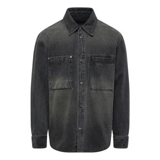 Wooyoungmi Denim Shirts - Heren - Spijkeroverhemden - Zwart - XS - Denim - Overhemden