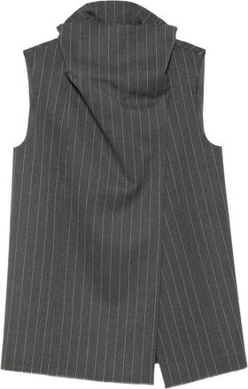 Sportmax Albata Pinstripe-pattern Gilet