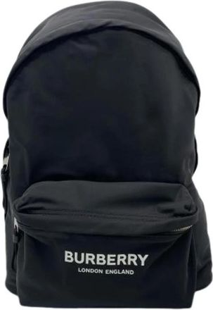 Burberry Pre-owned Vintage Rugzak - Heren - Vintage Rugzakken - Zwart - ONE Size - Nylon - Vintage