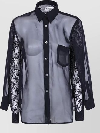 Comme Des Gar&ccedil;ons georgette shirt