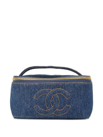 Chanel 1997 denim vanity handbag - women - Denim - One Size - Blue