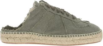 Maison Margiela distressed mules - women - Rubber/Fabric/Fabric - 35.5 - Green