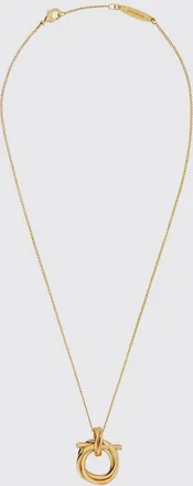 Ferragamo Collana Gancini in ottone con ciondolo scorrevole