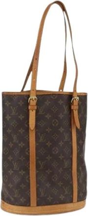 Louis Vuitton Pre-owned Bucket Bags, female, Brown, Size: ONE SIZE Pre-owned Vintage Canvas Bucket Bag