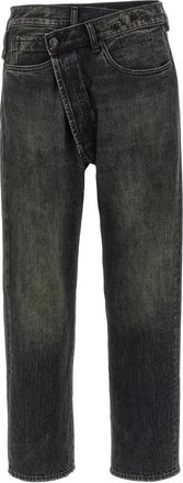 R13 Crossover Jeans - Dames - Regular Fit Jeans - Zwart - W28 - Katoen - Jeans