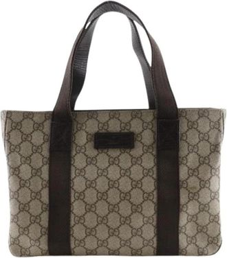 Gucci Pre-owned Vintage Tote Bag - Dames - Vintage Shopper - Bruin - ONE Size - Vintage