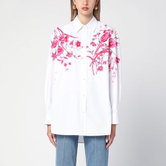 Gucci White shirt with fuchsia print