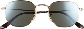 Ray-Ban Geometric Sunglasses in Gold Silver at Nordstrom Rack