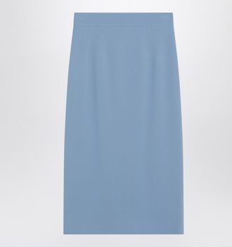 Dolce & Gabbana Light blue stretch cady skirt
