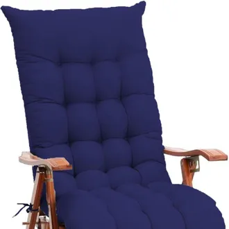 OEM Coj&iacute;n Suave Y C&oacute;modo De Color Liso Para Tumbona Con Cord&oacute;n De Sujeci&oacute;n Para Jard&iacute;n, Exterior, Interior/sof&aacute;/tatami/mecedora (azul, 110 X 40 Cm) -crezu