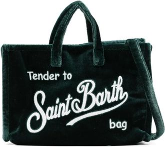 MC2 Saint Barth logo-embroidered mini bag - women - Polyester - One Size - Green