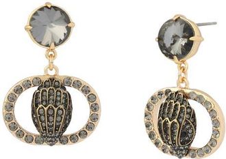 Kurt Geiger Chelsea Eagle Crystal Drop Earrings in Black Diamond at Nordstrom