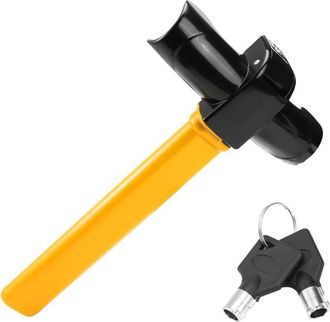 OEM Bloqueo Universal Para Volante De Coche, Bloqueo Antirrobo Para Volante De Coche, Bloqueo En T Con 2 Llaves Para Veh&iacute;culos, Remolques, Furgonetas Y Ca