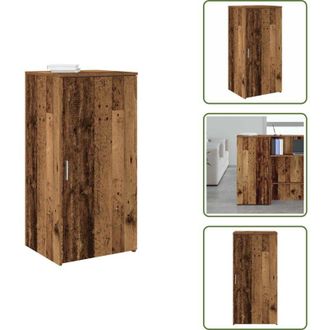 vidaXL Armadio per ufficio - vidaXL Mobile Portaoggetti Legno Antico 50x45x103,5 cm in Truciolato - Armadio per ricevimento