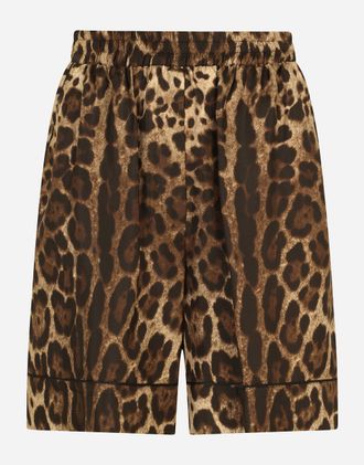 Dolce & Gabbana Lace Handbag With Dg Logo - Woman Pants And Shorts Animal Print 36