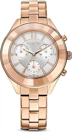 Swarovski Horloge Unisex Octea Lux Sport Chronograaf 37 mm Ros&eacute;goud 5612194 - Dames - Horloges - Roze - ONE Size - Accessoires