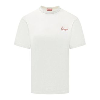 Kenzo T-Shirts, male, White, Size: XS Signature T-shirt