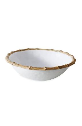 Beatriz Ball Vida Cane Large Salad Bowl in White at Nordstrom