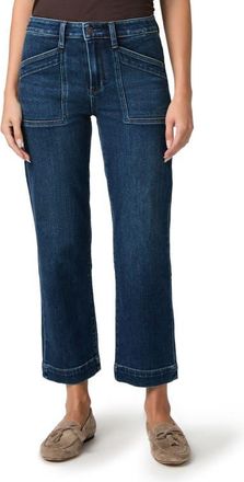 Paige Quincy High Waist Ankle Straight Leg Jeans in Scusa at Nordstrom, Size 24