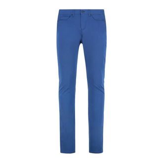 HUGO BOSS Heren, Broeken, Blauw, Maat: W34 Katoen