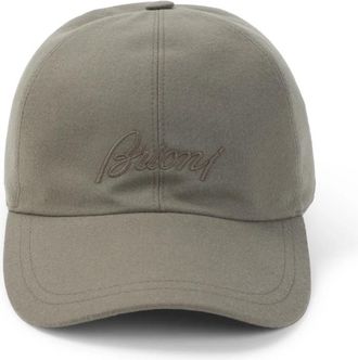 Brioni Baseball Cap - Heren - Petten - Groen - L - Wol - Accessoires