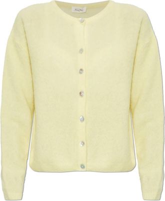 American Vintage Vitow Cardigan - Dames - Vesten - Geel - L - Wol - Truien & Vesten